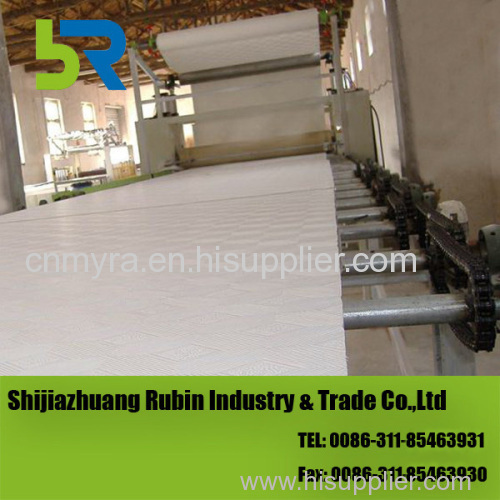 Gypsum ceiling board making machine with fully automatic