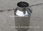 Durable Handle Transportable Aluminum Milk Can With Lockable Cover / Lid