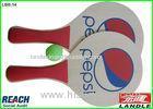 White and Red Pepsi Wooden Beach Rackets For Advertisement Promotion