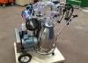 High Efficiency Food Grade Twin Buckets Portable Milking Machine With CE Approved