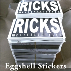 Custom One Black Colour Printing Cannot Remove Eggshells Graffiti Sticker Sheets