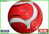 Custom Printed Rubber Official Soccer Balls / Hand Sewn Footballs Size 4
