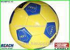 31 Panel Rubber Full Size Soccer Ball Yellow Footballs For Promotion