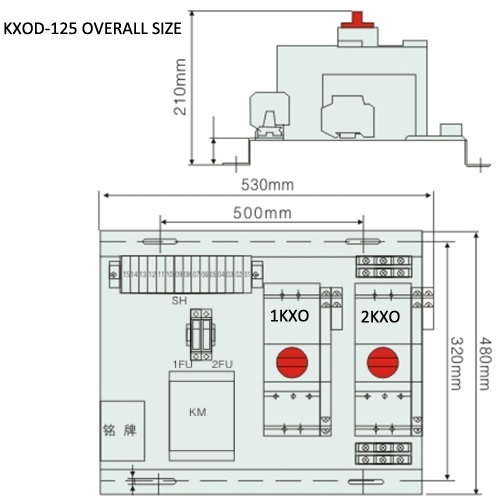 KXOD dual speed type KXOD3 three speed type control and protective switching device series