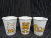 Cartoon Colorful Disposable Paper Cups Biodegradable Flexo / Offset Printing For Party