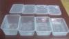 Injection Rectangular Disposable Plastic Food Containers , PP Food Trays