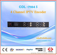 4 channels H.264 SDI IPTV encoder