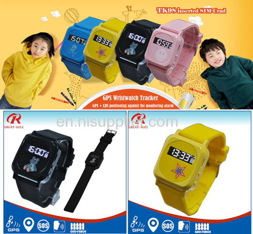  Fashion gps gsm watch phone tracking for kids personal