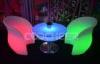 Multi Color Luminous Led Lounge Furniture And nightclub tables PE material
