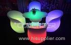 Fireproof Plastic Lounge Led Coffee Table And light up chairs Furniture