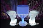 RGBW glowing PE Led Bar Furniture Outside Light Club Table Stool