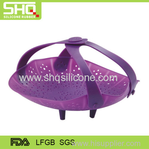 Food grade flexible silicone fruit basket