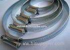 White Zinc Plating European Hose Clamps For Petro-chemical Industry 40 - 55mm