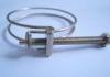 Stamping Galvanized Double Wire Pipe Hose Clamps For Locking 34 - 38mm