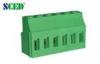 Vertical Wire Inlet 5.08mm 10A PCB Terminal block Stackable Type Green