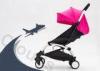 Aluminum Pink Newborn Baby Prams Stroller , Pram Baby Carriage for Infant