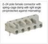 PA66 Female 400V 300V 16A 15A MCS Connector with 5 Pole Light-Gray