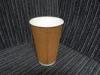 3oz -16oz Brown / Red / Orange Biodegradable Paper Cups , Disposable Paper Coffee Cup