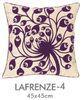 Purple Flower Zippered Applique Pillow Covers Replacement , Decorative Throw Pillows
