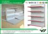 Custom white gondola shelving , display shelves for retail stores 2 - 8layers