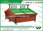 Customized Double Sides Fruit vegetable display shelves and fruit racks