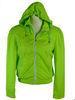 Green Anti Pilling Spring Sport Jackets Hooded Padded Jacket With Custom Size