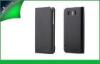 HTC Sensation XL Genuine Leather Case Cover Flip Wallet Type Black / Green