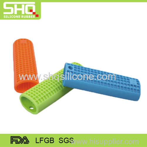Flexible heat insulation silicone pot handle