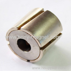 High quality arc shape strong magnets for motor