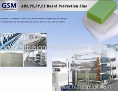 ABS PS PP PE board production line