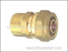 Aluminum Plastic Tube Straight Connector