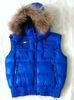 Blue Duck Feather Down Jackets Kids Down Jacket Vest With Rabbit Fur