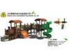 LLDPE.Rubber coat Steel Wooden Train Playground Entertainment Equipment
