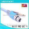 3Pin XLR 6.35mm Male to Female Audio Video Cable Extension PVC Jacket for Amplifier , Radio