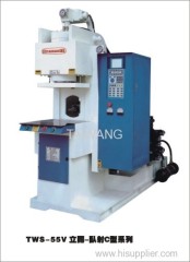55V C type Vertical clamping-horizontal injection machine