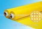 Yellow Drying Polyester Filter Mesh OEM , 110cm 320cm Width / High Tension