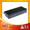Female CAT5e Patch Panel For Home Ethernet 19&quot; 12 Port STP ISO CE