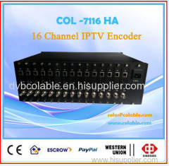 16 channel HDMI & AV H.264 IPTV encoder