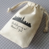 Custom Printed Cotton Muslin Bag Cotton Mailing Gift Bag & Promotional Muslin Bags