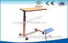 Adjustable Surgical Medical Trolley , Removable Over Bed Table