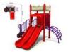 Custom Kids Spiral Plastic Playground Slide Recreation Equipments