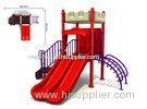 Custom Kids Spiral Plastic Playground Slide Recreation Equipments