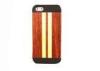 Hybrid Mobile Phone Wood Case For iPhone 5 / 5S , Luxury Wooden Back Covers for Boys