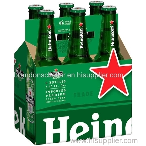 Green Bottles Pack Cans Beer ---Heinekens..250ML