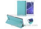 Slim Magic PU Cases for Sony Cell Phone Covers , Standing Leather Covers for Sony Xperia T3