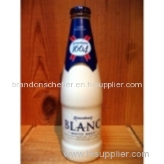 Kronenbourg 1664 blanc beer in blue 25cl and 33cl bottles and 500cl Cans