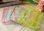 Clear TPU / Acrylic iPhone 5s Cell Phone Cases , Girl Colorful 2 In 1 Case