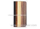 Foldable Handmade Wood Flip Cover For Mobile Phones , Apple Iphone5 / 5S Protective Cases
