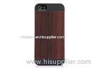 Slim Wood and PC Shell Apple Iphone Protective Case , Tablet Phone Back Covers