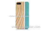 Luxury Colorful Wood and PC Combo Apple Iphone Protective Case for Girls or Boys